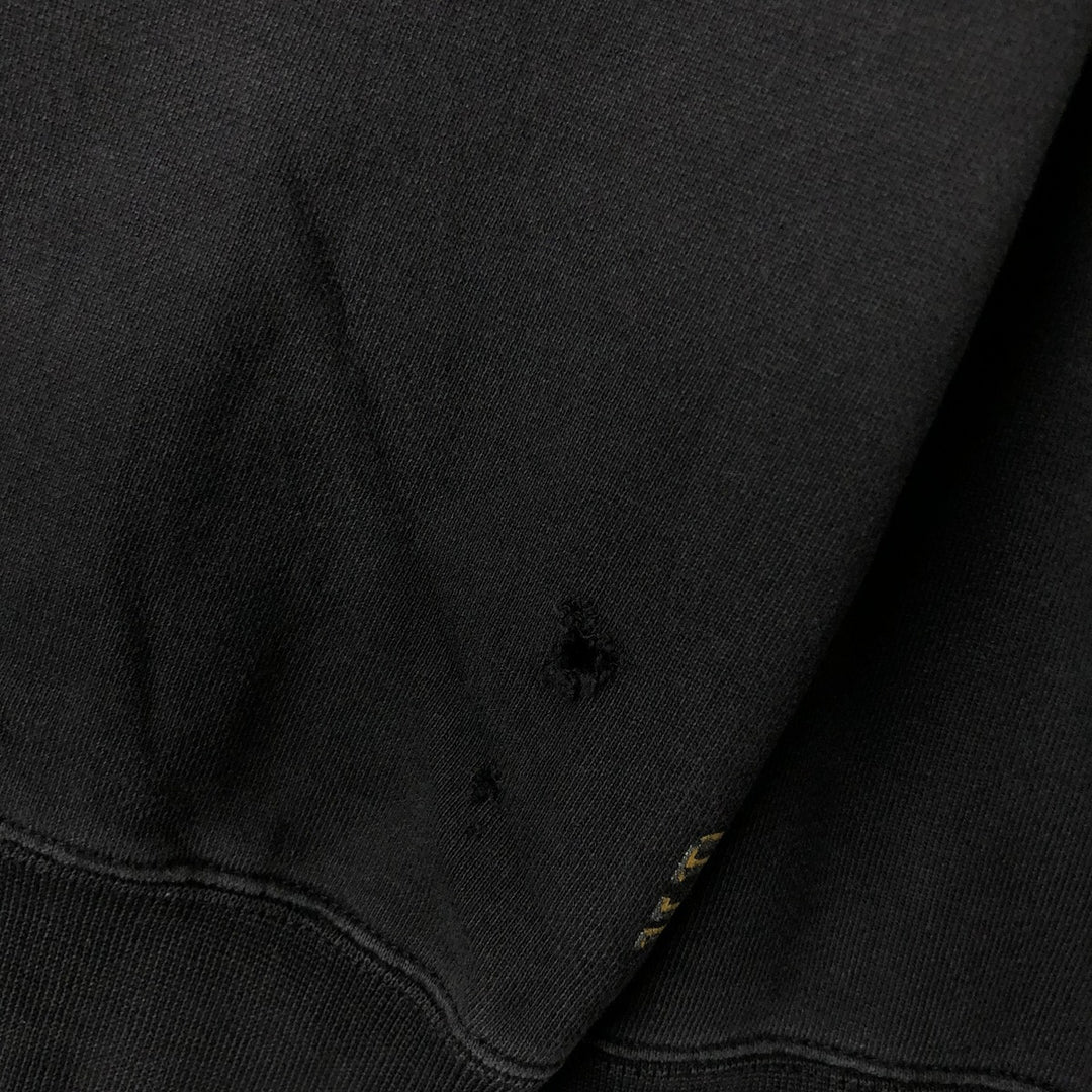 00'S Harley-Davidson Fire Pattern Pullover Sweatshirt Hoodie, Men's Size L cotton black type Vintage Second Hand