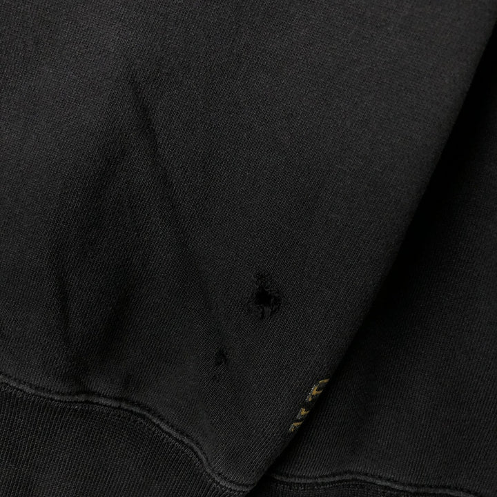 00'S Harley-Davidson Fire Pattern Pullover Sweatshirt Hoodie, Men's Size L cotton black type Vintage Second Hand