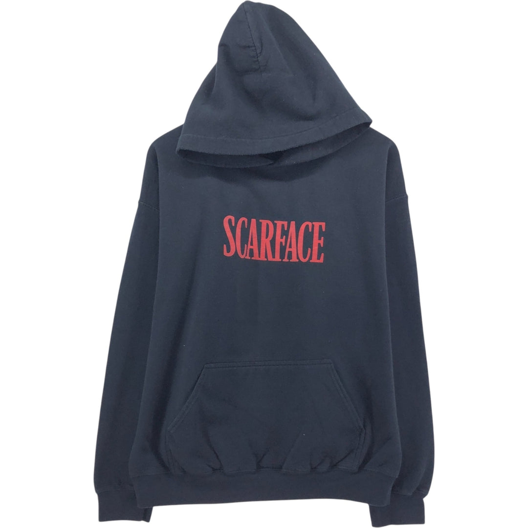 Scarface Movie Sweatshirt Pullover Hoodie, Men's Size L cotton black type Vintage Second Hand