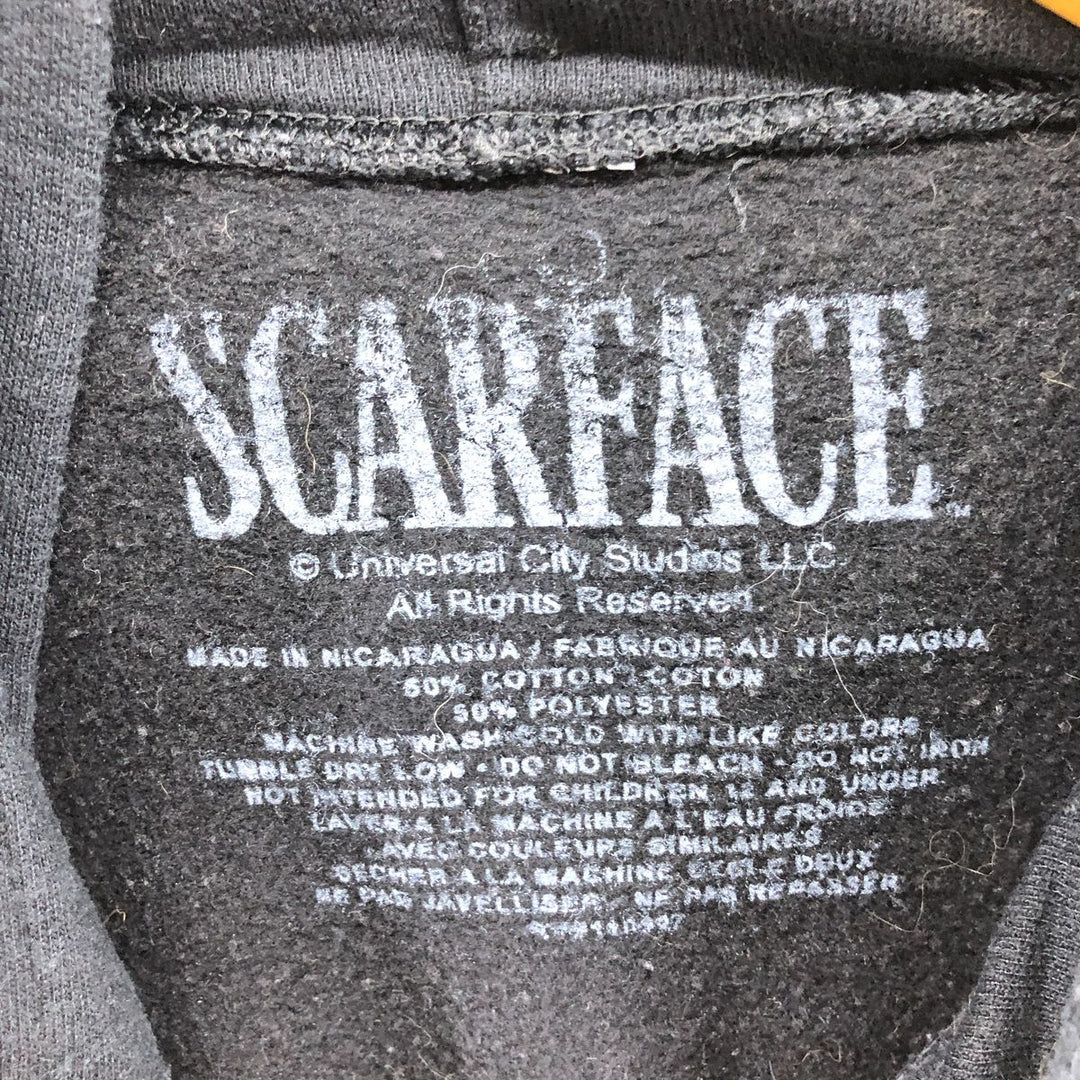 Scarface Movie Sweatshirt Pullover Hoodie, Men's Size L cotton black type Vintage Second Hand
