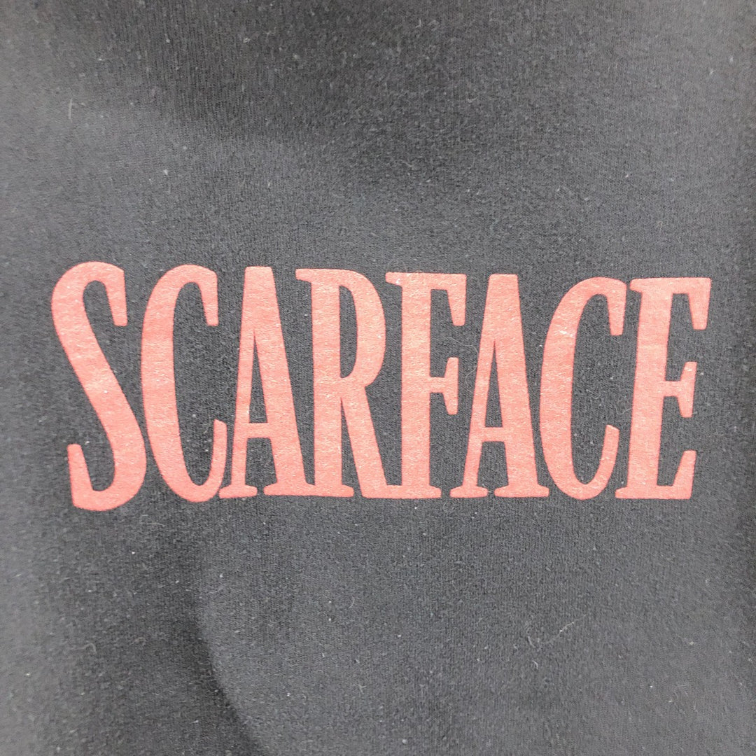 Scarface Movie Sweatshirt Pullover Hoodie, Men's Size L cotton black type Vintage Second Hand