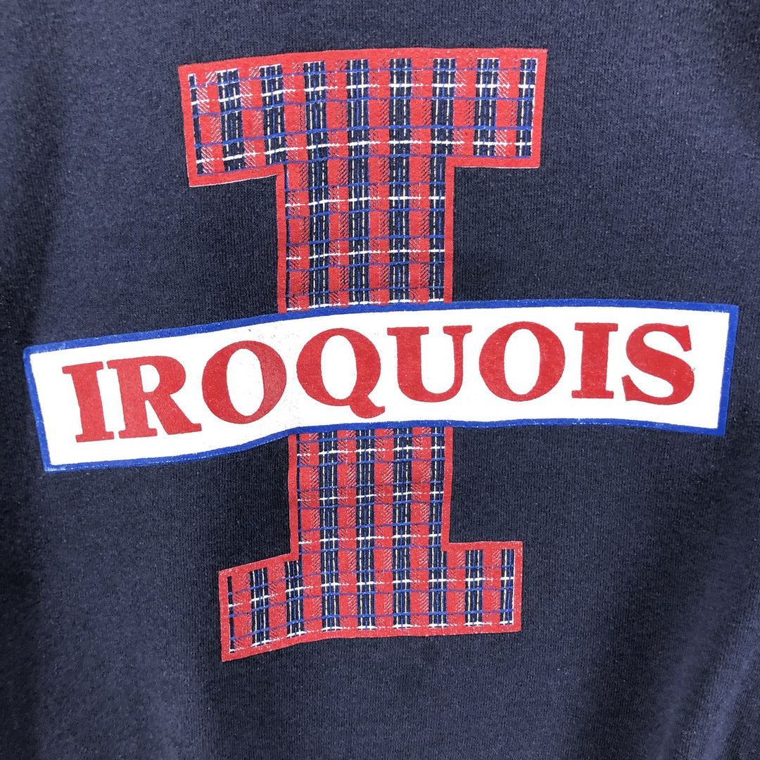 Vintage 90'S Lee printed sweatshirt, made in the USA, men's size XL cotton navy blue type Vintage Second Hand