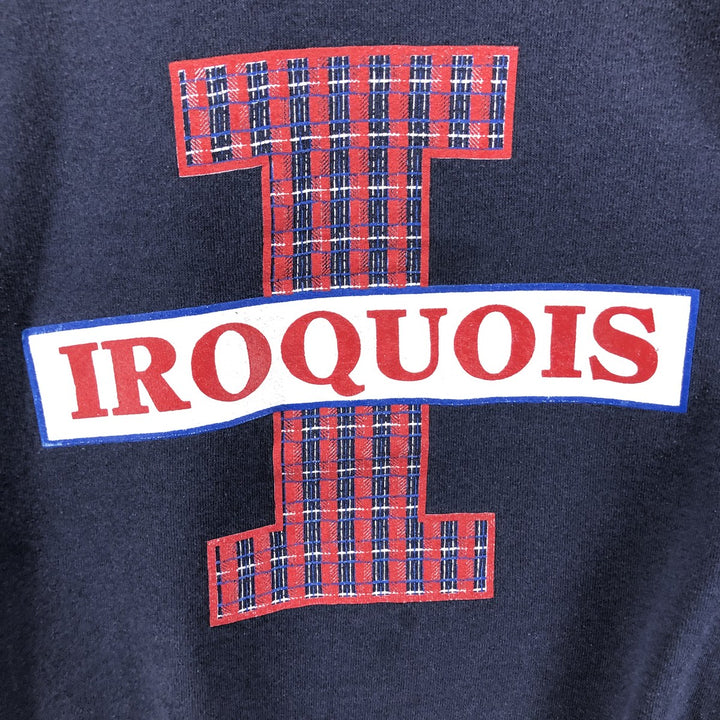 Vintage 90'S Lee printed sweatshirt, made in the USA, men's size XL cotton navy blue type Vintage Second Hand