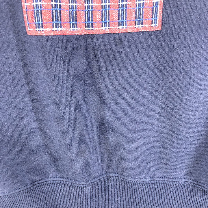 Vintage 90'S Lee printed sweatshirt, made in the USA, men's size XL cotton navy blue type Vintage Second Hand