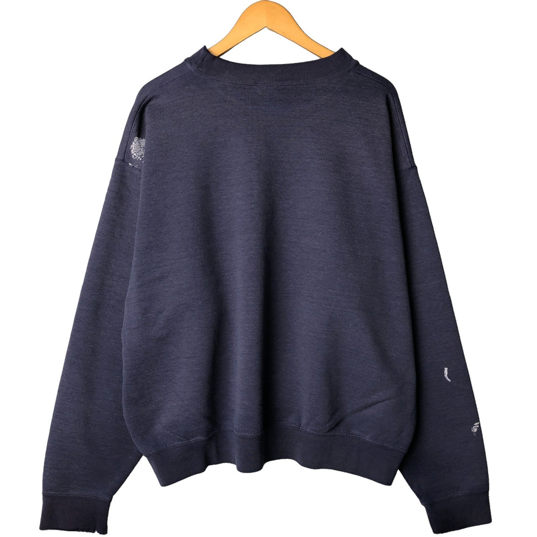 Carhartt logo sweatshirt, men's size XXL unclear navy blue type Vintage Second Hand