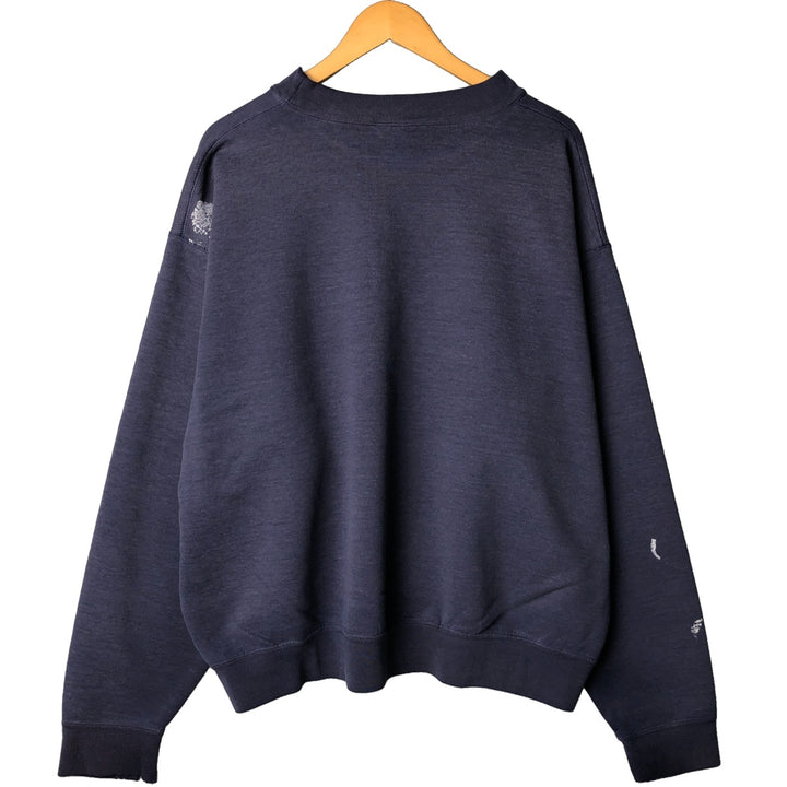 Carhartt logo sweatshirt, men's size XXL unclear navy blue type Vintage Second Hand