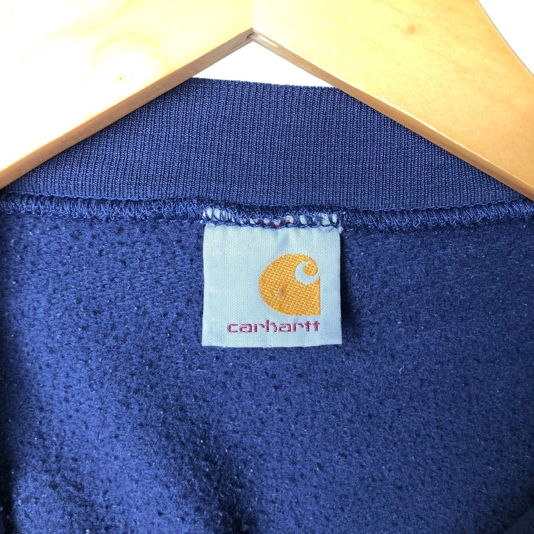 Carhartt logo sweatshirt, men's size XXL unclear navy blue type Vintage Second Hand