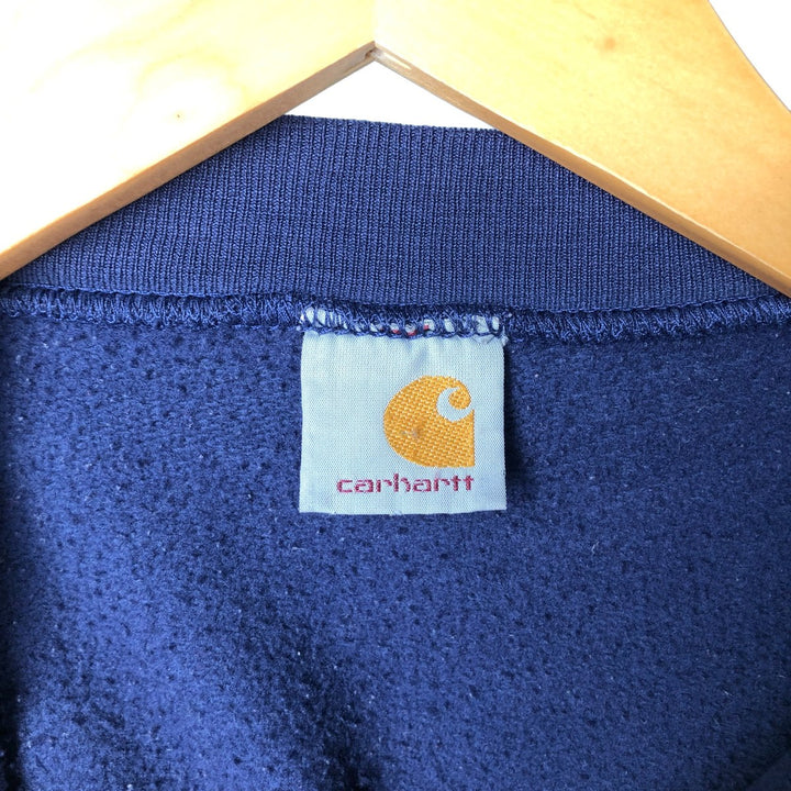 Carhartt logo sweatshirt, men's size XXL unclear navy blue type Vintage Second Hand