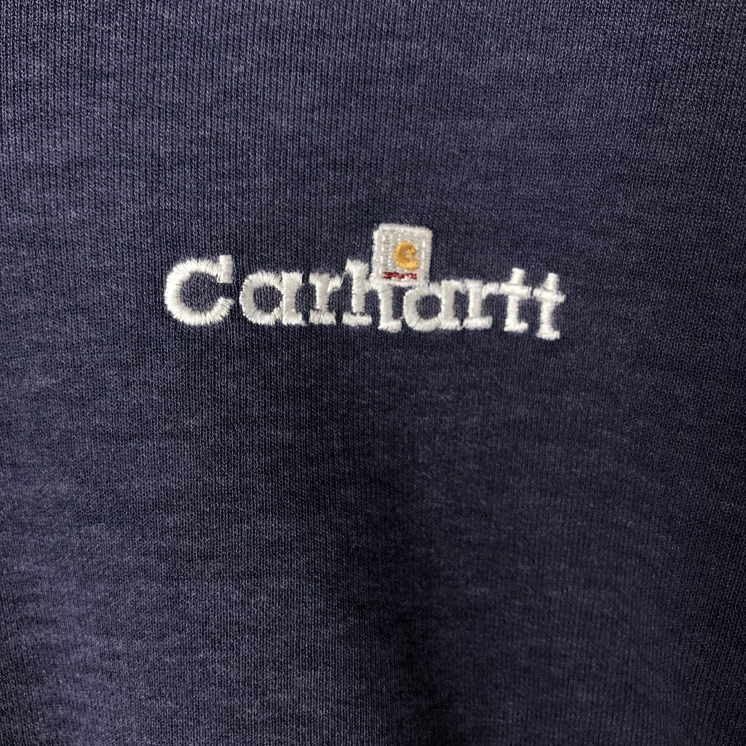 Carhartt logo sweatshirt, men's size XXL unclear navy blue type Vintage Second Hand