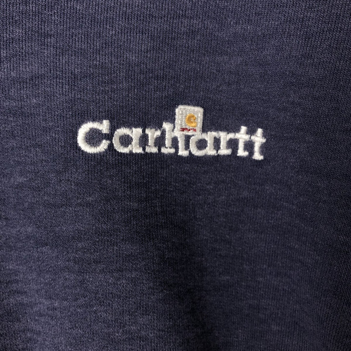 Carhartt logo sweatshirt, men's size XXL unclear navy blue type Vintage Second Hand