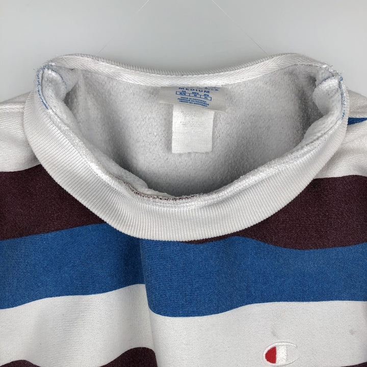 Champion REVERSE WEAVE Reverse Weave Border Pattern Logo Sweatshirt, Men's Size M unclear white type Vintage Second Hand