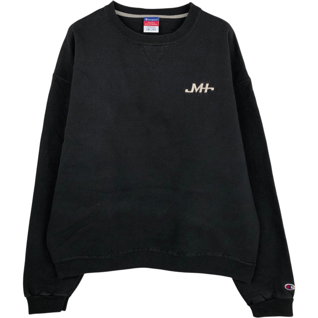 2000'S Champion Authentic Athletic Apparel Sweatshirt, Men's XL cotton black type Vintage Second Hand