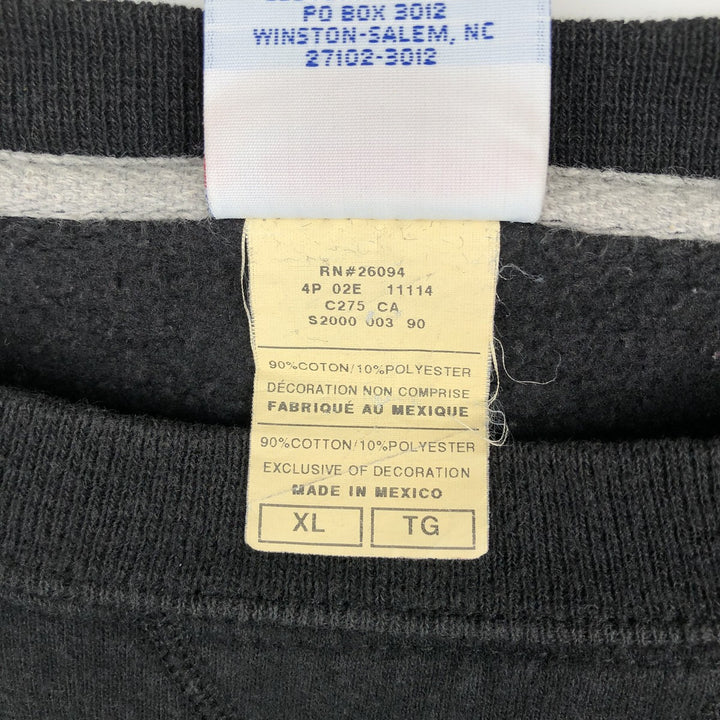 2000'S Champion Authentic Athletic Apparel Sweatshirt, Men's XL cotton black type Vintage Second Hand
