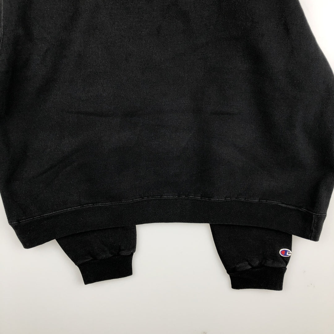 2000'S Champion Authentic Athletic Apparel Sweatshirt, Men's XL cotton black type Vintage Second Hand