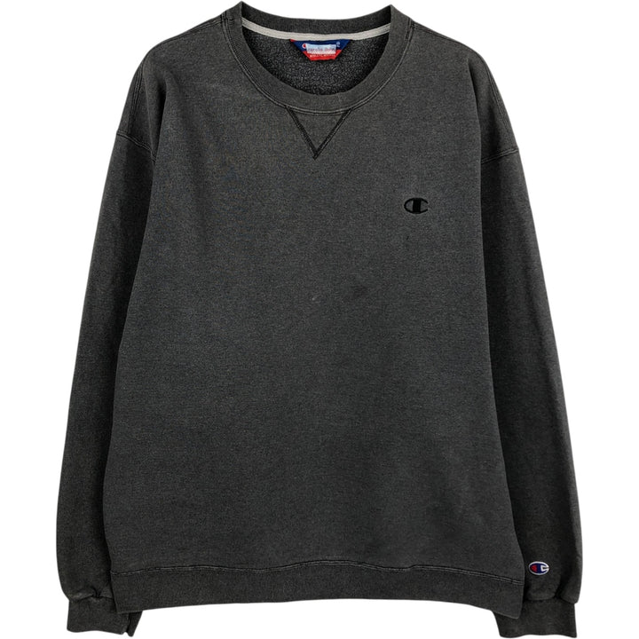 2000'S Champion Authentic Apparel One-Point Logo Sweatshirt, Men's XL unclear gray type Vintage Second Hand