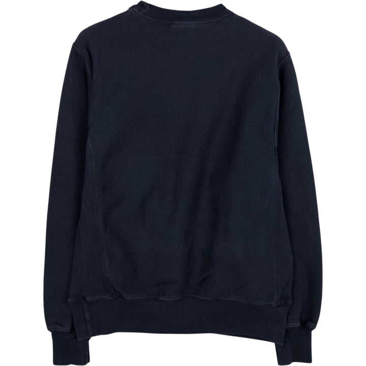 Champion REVERSE WEAVE Reverse Weave Print Sweatshirt, Men's Size Small cotton navy blue type Vintage Second Hand