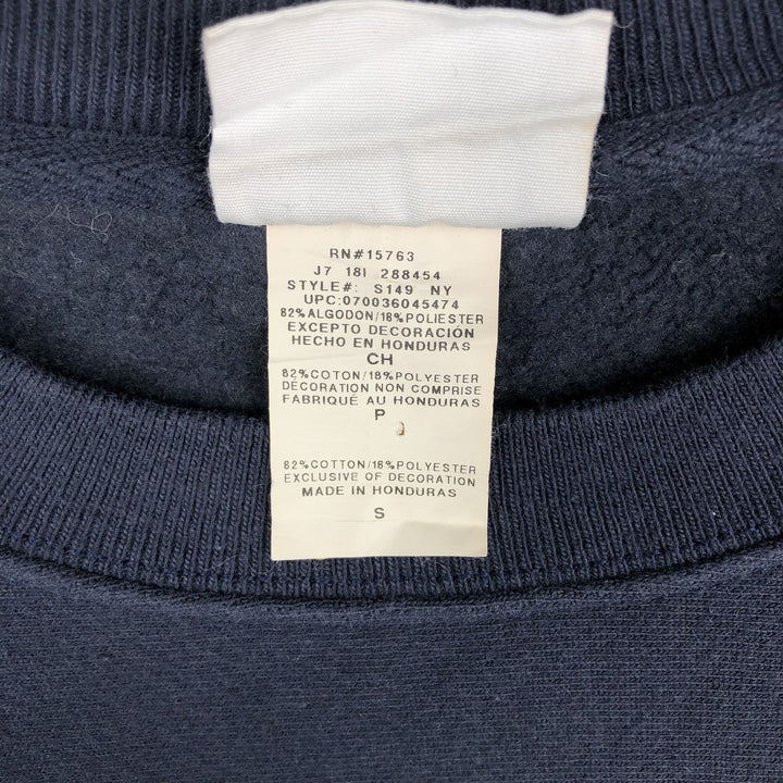 Champion REVERSE WEAVE Reverse Weave Print Sweatshirt, Men's Size Small cotton navy blue type Vintage Second Hand
