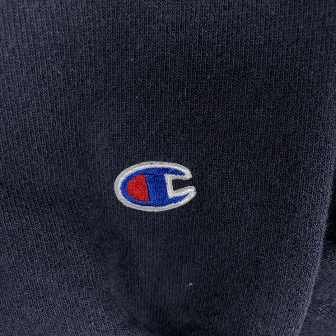Champion REVERSE WEAVE Reverse Weave Print Sweatshirt, Men's Size Small cotton navy blue type Vintage Second Hand