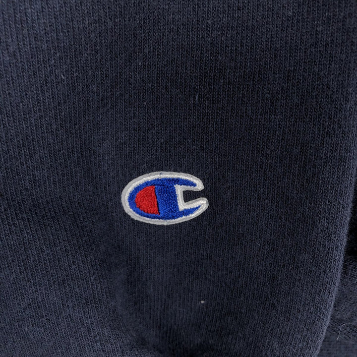 Champion REVERSE WEAVE Reverse Weave Print Sweatshirt, Men's Size Small cotton navy blue type Vintage Second Hand