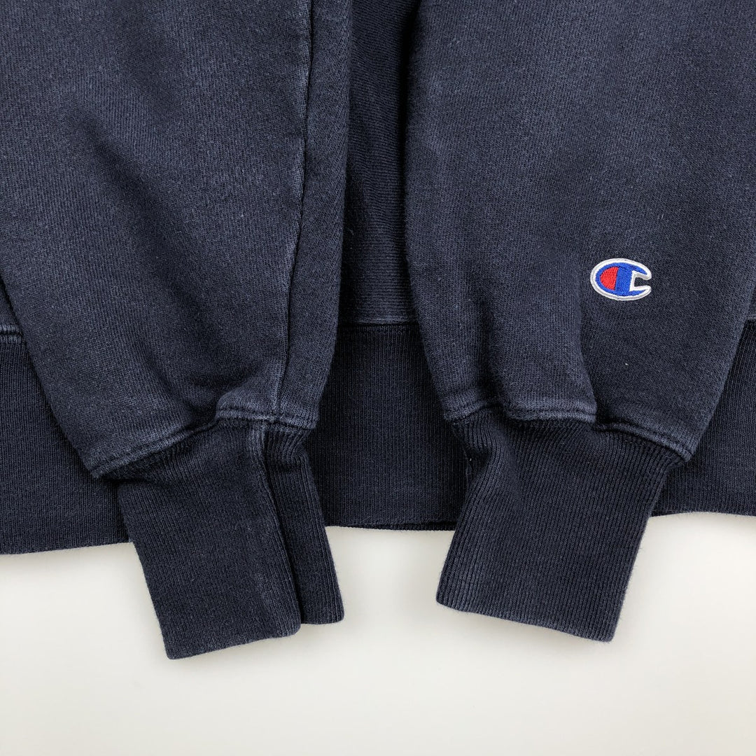 Champion REVERSE WEAVE Reverse Weave Print Sweatshirt, Men's Size Small cotton navy blue type Vintage Second Hand