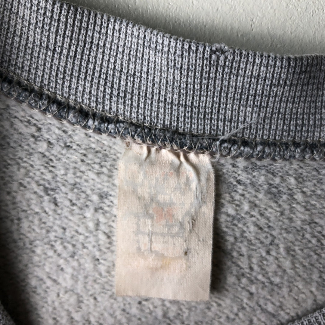 Vintage printed college sweatshirt, size M, men's unclear gray type Vintage Second Hand