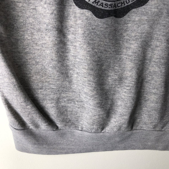 Vintage printed college sweatshirt, size M, men's unclear gray type Vintage Second Hand