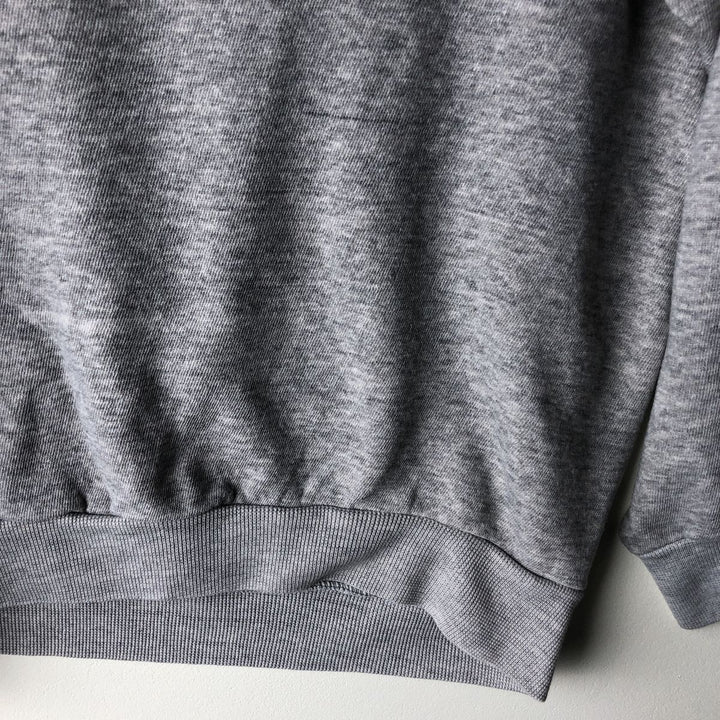 Vintage printed college sweatshirt, size M, men's unclear gray type Vintage Second Hand