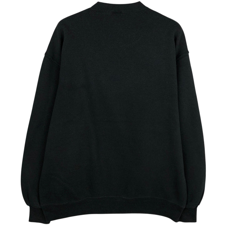 Vintage 80s-90'S Jerzees printed sweatshirt, sweatshirt, made in USA, men's XL size cotton black type Vintage Second Hand