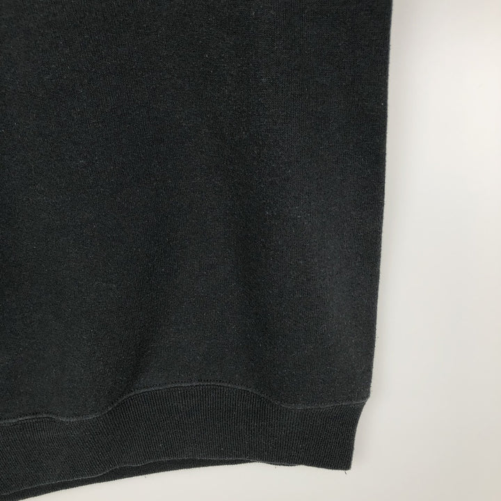 Vintage 80s-90'S Jerzees printed sweatshirt, sweatshirt, made in USA, men's XL size cotton black type Vintage Second Hand