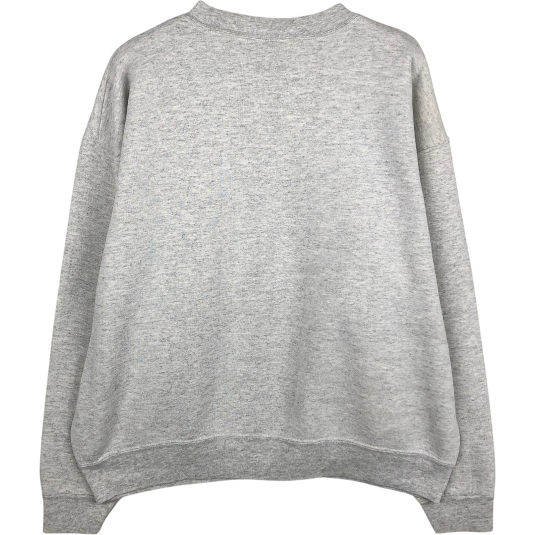 90'S Oneita Power-Sweets Printed Sweatshirt, Made in USA, Men's Size XL, Vintage polyester gray type Vintage Second Hand