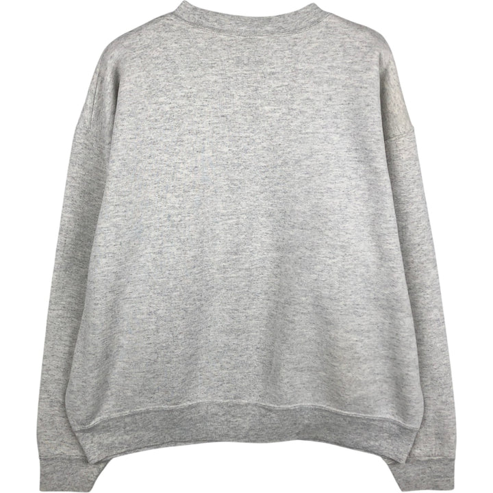90'S Oneita Power-Sweets Printed Sweatshirt, Made in USA, Men's Size XL, Vintage polyester gray type Vintage Second Hand