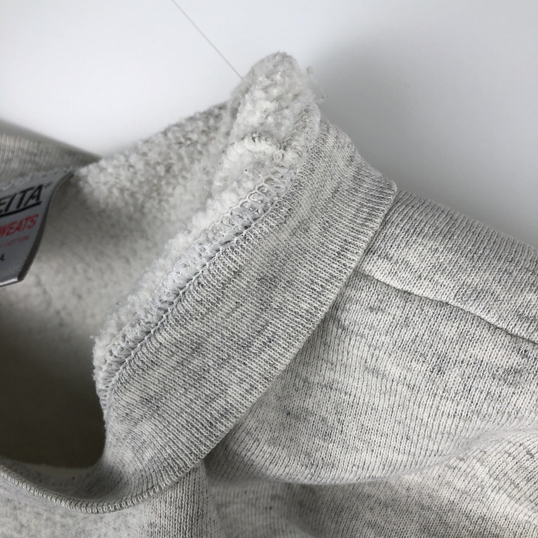 90'S Oneita Power-Sweets Printed Sweatshirt, Made in USA, Men's Size XL, Vintage polyester gray type Vintage Second Hand