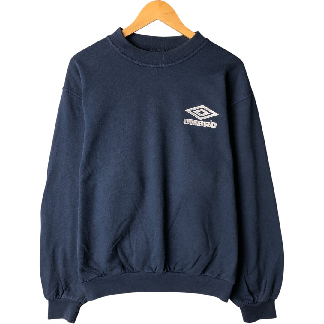 Vintage 90'S Umbro logo sweatshirt, size L, men's cotton navy blue type Vintage Second Hand