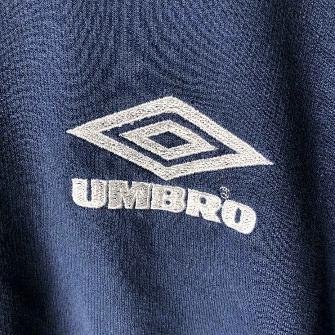 Vintage 90'S Umbro logo sweatshirt, size L, men's cotton navy blue type Vintage Second Hand