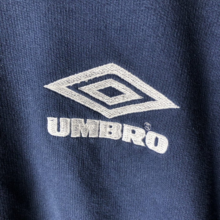 Vintage 90'S Umbro logo sweatshirt, size L, men's cotton navy blue type Vintage Second Hand