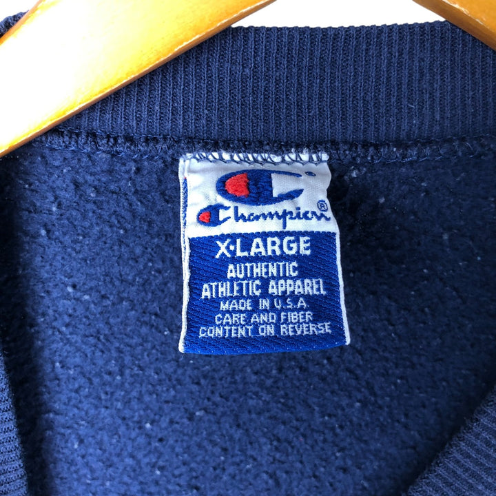 90'S Champion Authentic Athletic Apparel Harvard University College Sweatshirt, Made in USA, Men's XL cotton navy blue type Vintage Second Hand