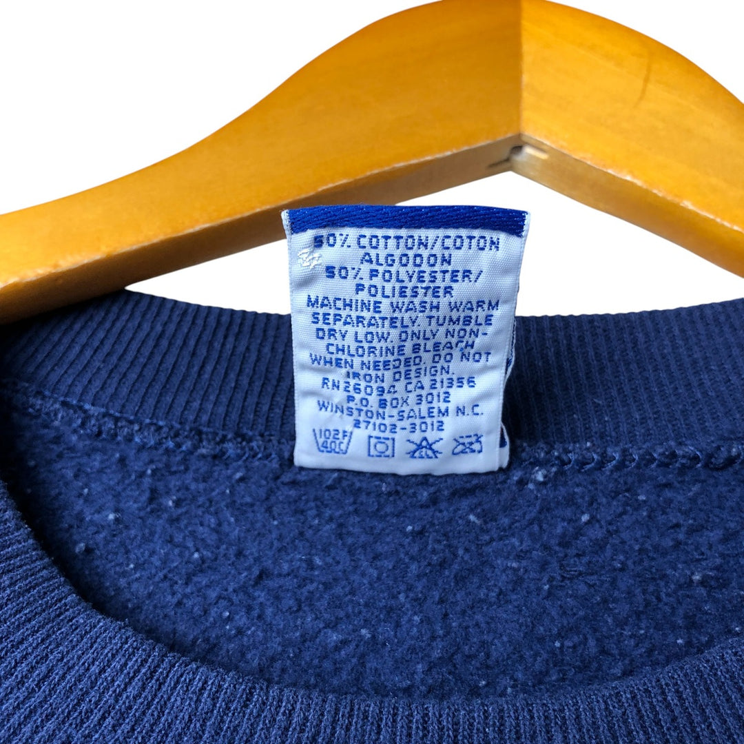 90'S Champion Authentic Athletic Apparel Harvard University College Sweatshirt, Made in USA, Men's XL cotton navy blue type Vintage Second Hand