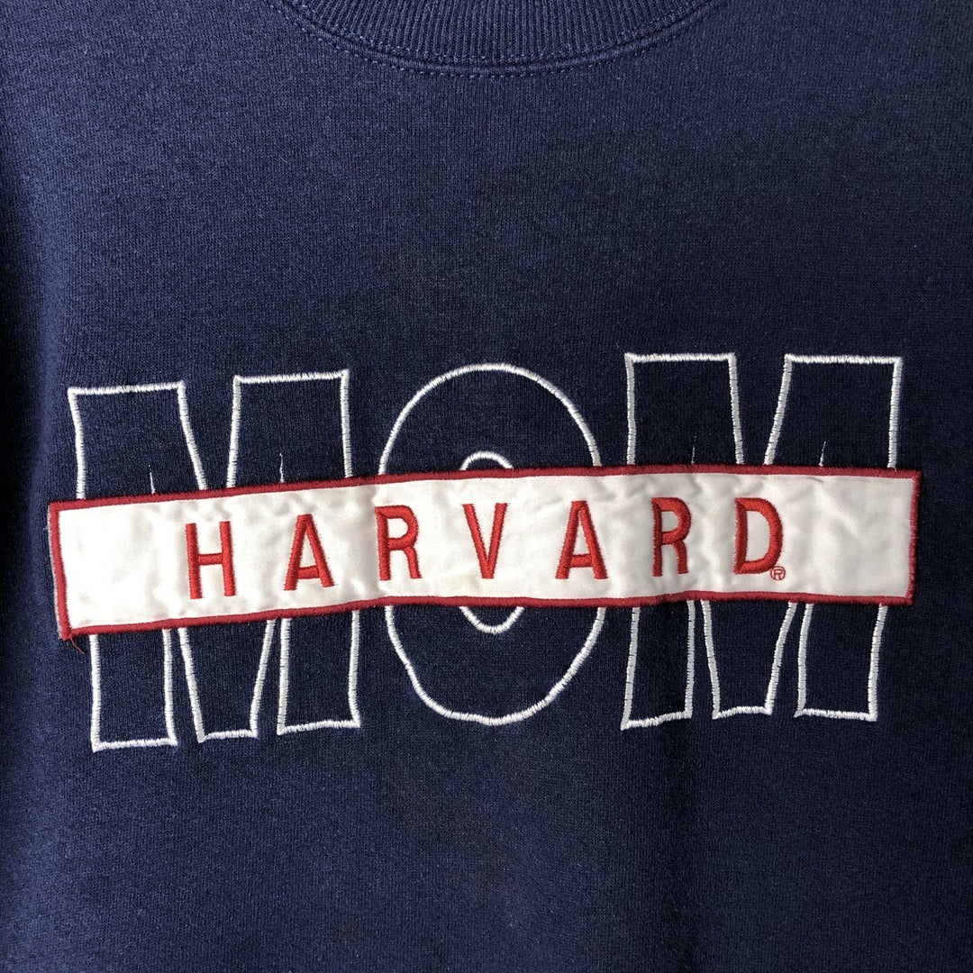 90'S Champion Authentic Athletic Apparel Harvard University College Sweatshirt, Made in USA, Men's XL cotton navy blue type Vintage Second Hand