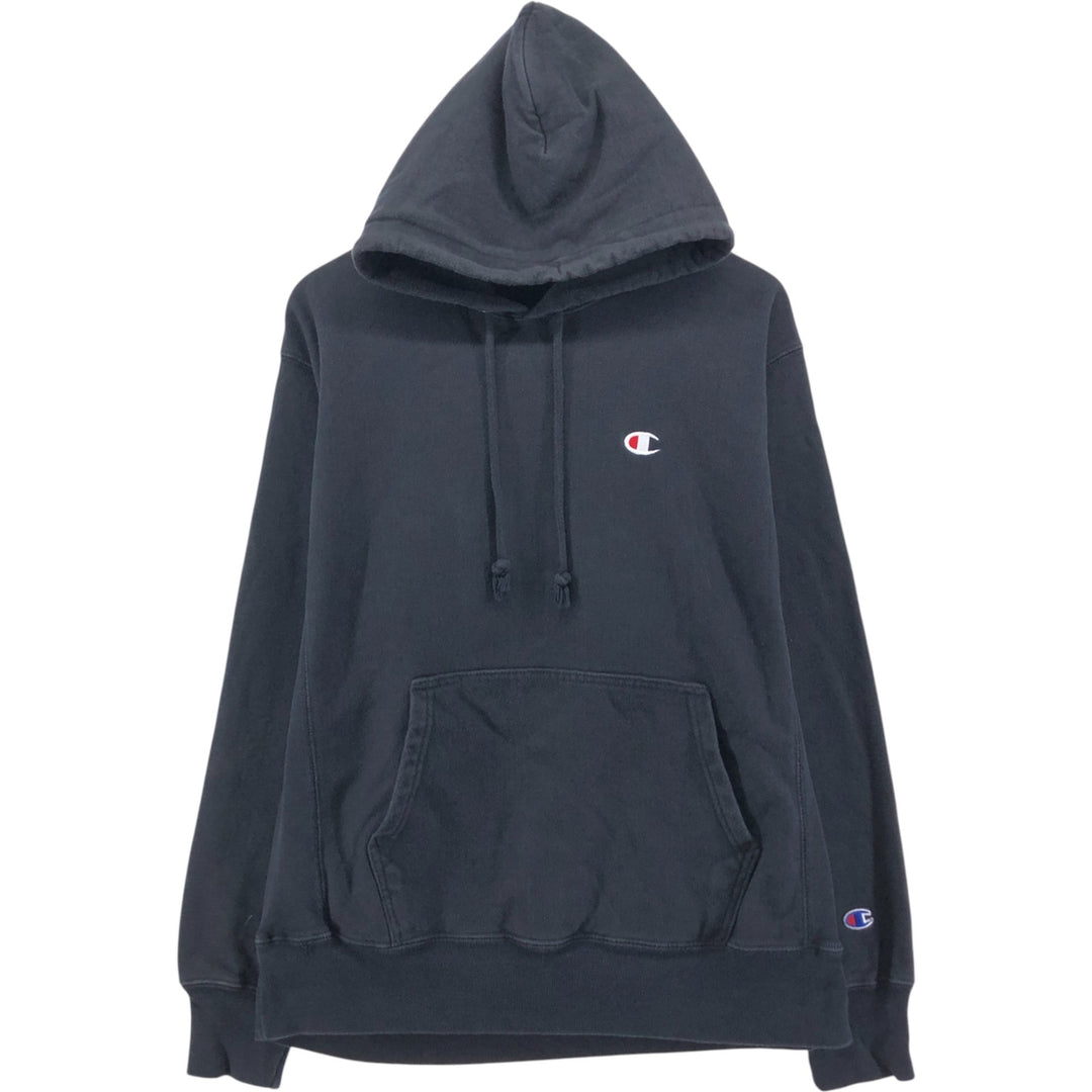 Champion REVERSE WEAVE Reverse Weave Sweat Pullover Hoodie Men's L size unclear black type Vintage Second Hand