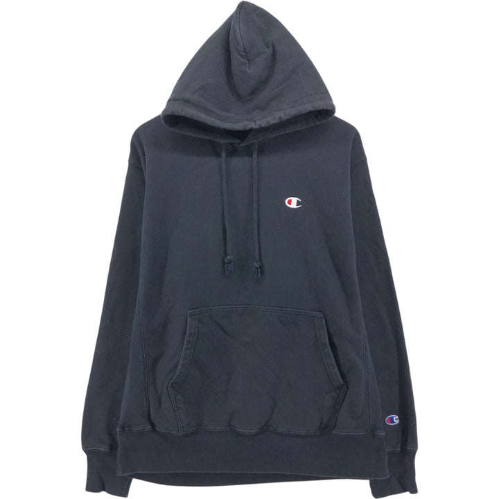 Champion REVERSE WEAVE Reverse Weave Sweat Pullover Hoodie Men's L size unclear black type Vintage Second Hand