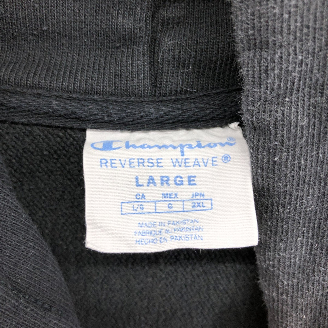 Champion REVERSE WEAVE Reverse Weave Sweat Pullover Hoodie Men's L size unclear black type Vintage Second Hand