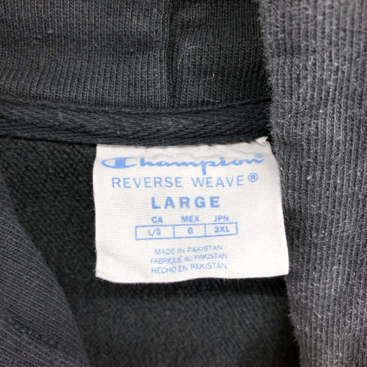 Champion REVERSE WEAVE Reverse Weave Sweat Pullover Hoodie Men's L size unclear black type Vintage Second Hand