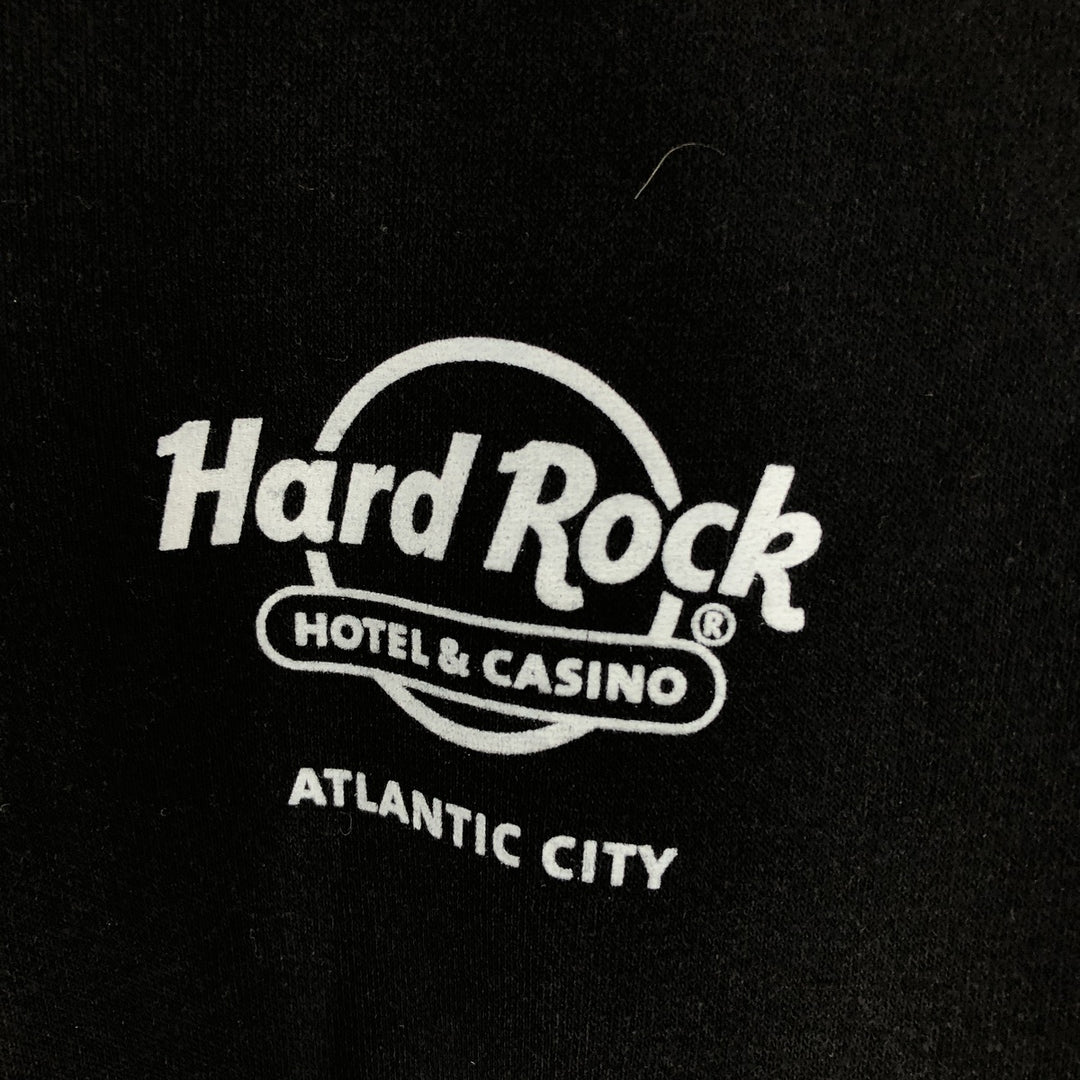HARD ROCK HOTEL AND CASINO Hard Rock Hotel and Casino full-zip sweatshirt, men's size L cotton black type Vintage Second Hand