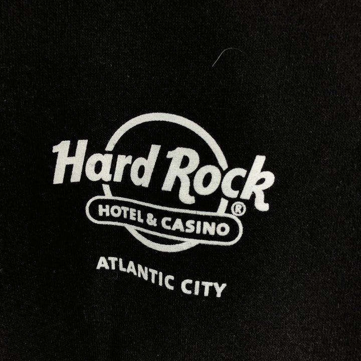 HARD ROCK HOTEL AND CASINO Hard Rock Hotel and Casino full-zip sweatshirt, men's size L cotton black type Vintage Second Hand