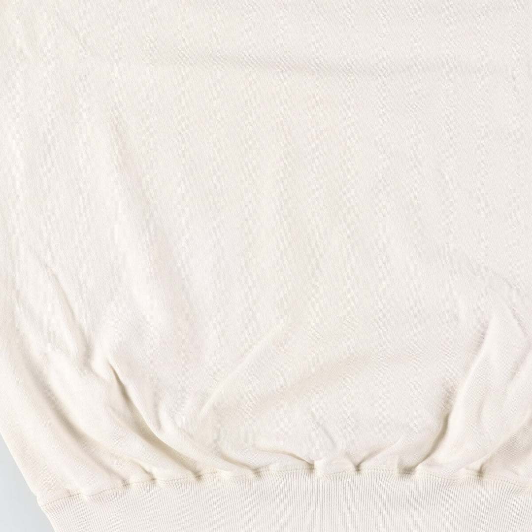 Ralph Lauren POLO by Ralph Lauren One Point Logo Sweatshirt Trainer Men's M size cotton pale white type Vintage Second Hand