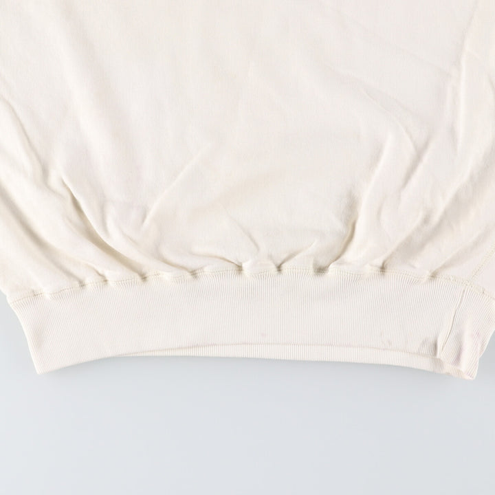 Ralph Lauren POLO by Ralph Lauren One Point Logo Sweatshirt Trainer Men's M size cotton pale white type Vintage Second Hand