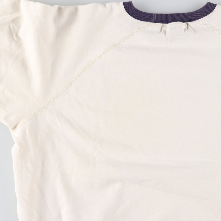 Ralph Lauren POLO by Ralph Lauren One Point Logo Sweatshirt Trainer Men's M size cotton pale white type Vintage Second Hand