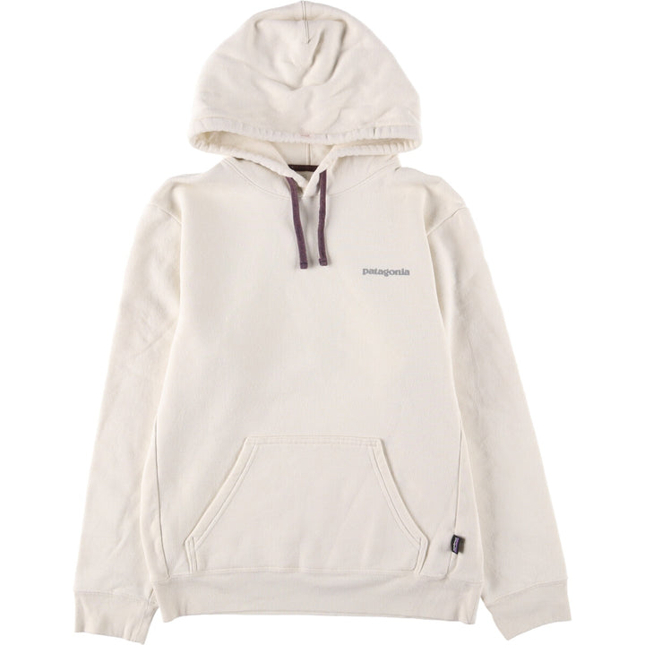 Patagonia Fitz Roy Icon Uprising Hoodie 39666FA22, Men's Size Small polyester ivory Vintage Second Hand