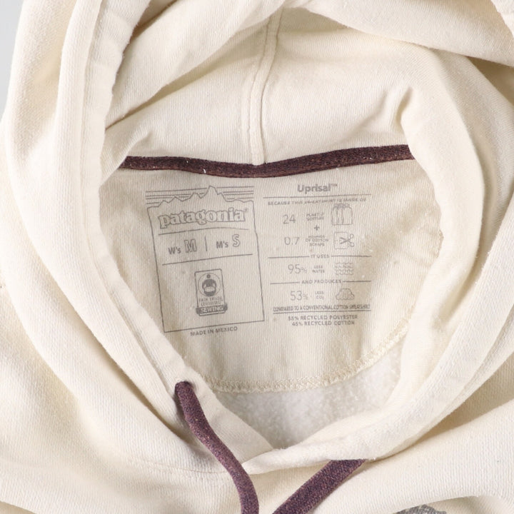 Patagonia Fitz Roy Icon Uprising Hoodie 39666FA22, Men's Size Small polyester ivory Vintage Second Hand