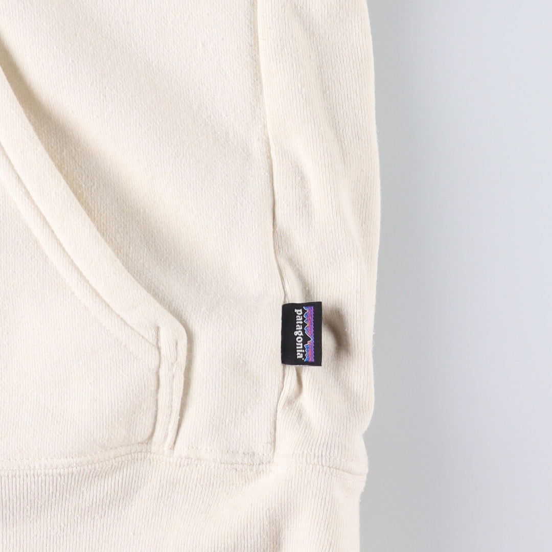 Patagonia Fitz Roy Icon Uprising Hoodie 39666FA22, Men's Size Small polyester ivory Vintage Second Hand